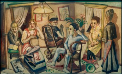 Innan maskeradbalen av Max Beckmann