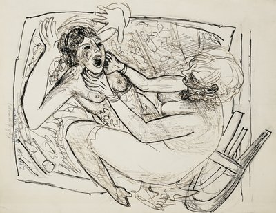 Kvinnor som slåss; kvinnor slåss av Max Beckmann