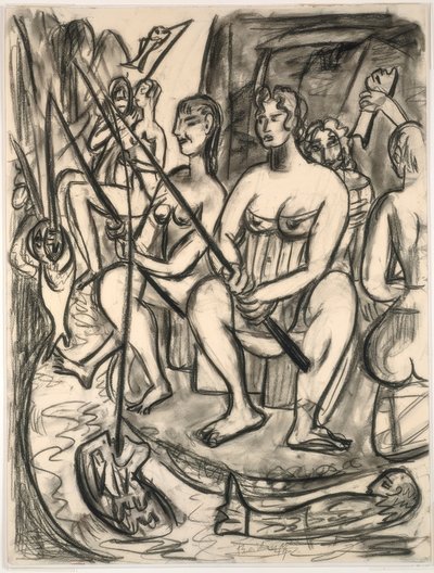 Kvinnor som fiskar av Max Beckmann