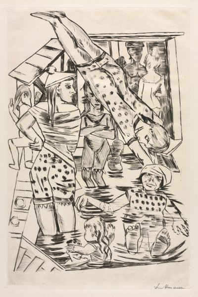 Kvinnors bad av Max Beckmann