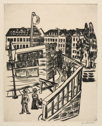 Träbro av Max Beckmann