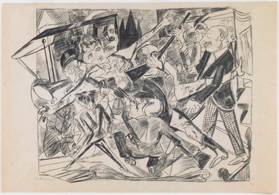 plåt 4: Martyrskap av Max Beckmann