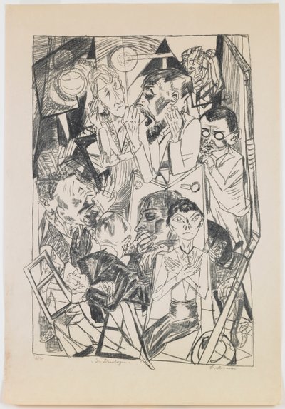 skylt 6: Ideologerna av Max Beckmann