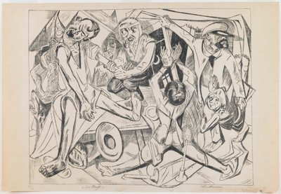 skylt 7: Natt av Max Beckmann