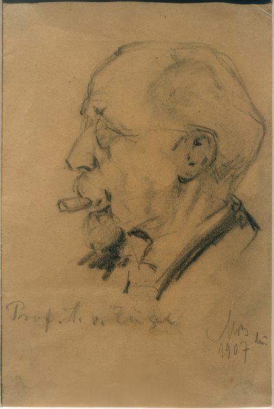 Porträtt av Heinrich von Rein av Max Bergmann