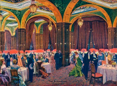 The Restaurant Claridges, c1800-talet, 1905 av Max Cowper