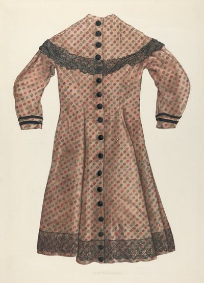 Challis flickklänning, ca. 1937. av Max Fernekes