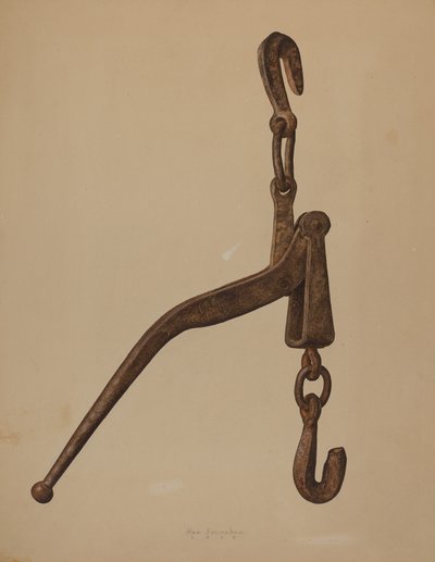 Tightener för stocklast, 1939. av Max Fernekes