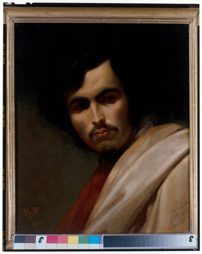 Porträtt av målaren Nikolaus Gysis (1842-1901), bystlängd av Max Furst