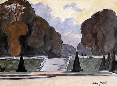 Trädgården i Luxemburg, c1900-1944 av Max Jacob