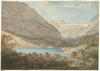"The Blue Pool" i Rein Valley nära Garmisch av Max Joseph Wagenbauer