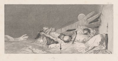 Anxieties fears, 18781880. av Max Klinger