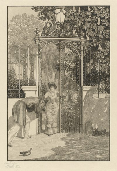 Vid porten Am Thor, 1887. av Max Klinger