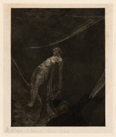 Back into Nothingness, tallrik femton från A Life av Max Klinger