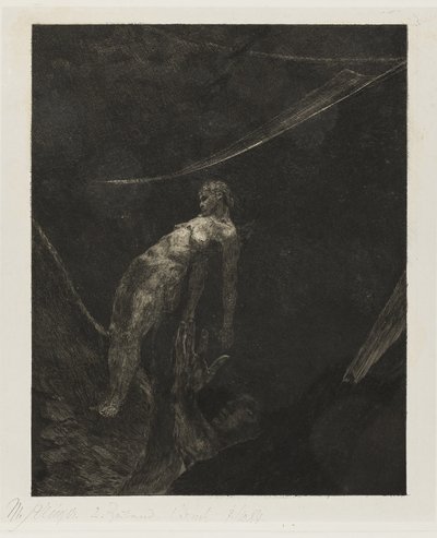 Back into Nothingness, tallrik femton från A Life av Max Klinger