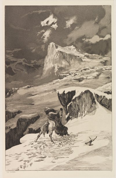 Fighting Centaurs Fighting Centaurs platta V från Intermezzos, Opus IV..., 1881. av Max Klinger