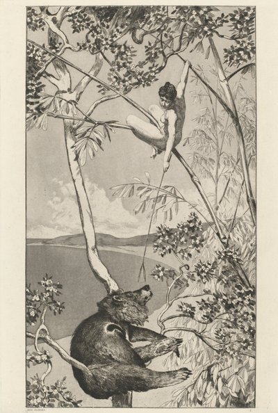Björn och tomte Bär und Elfe: pl.1, utgiven 1881. av Max Klinger