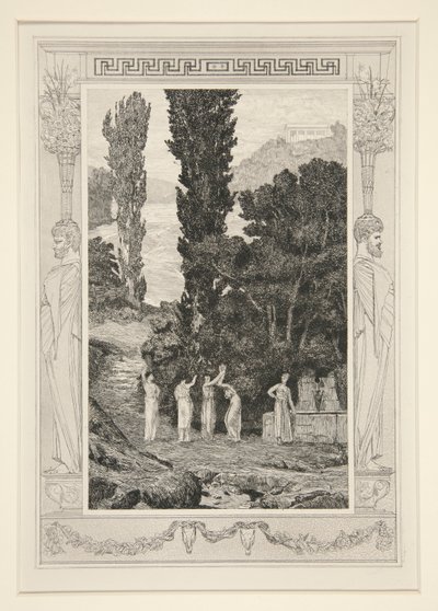 Klassiska figurer (Psyche Wandering) av Max Klinger