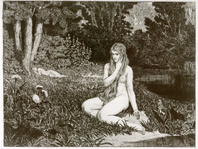 Eva och framtiden (Opus III), blad 1: Eva av Max Klinger