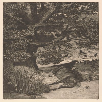 Fallen ryttare av Max Klinger