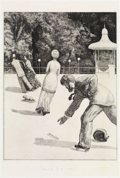 Handling (En handske, opus VI, blad 2) av Max Klinger