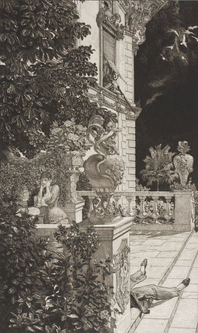 In flagranti (De passionerade), ur Dramer opus IX (Dramer) av Max Klinger