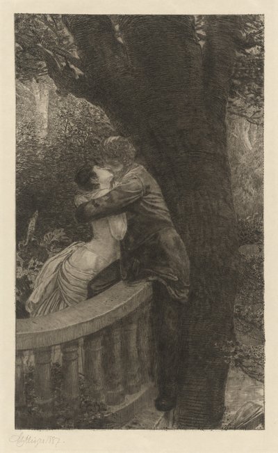 In the Park Im Park: pl.4, 1878. av Max Klinger