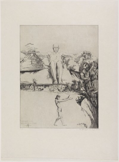 Integer vitae (enskilt blad ur: Om döden, andra delen, opus XI, blad 1) av Max Klinger