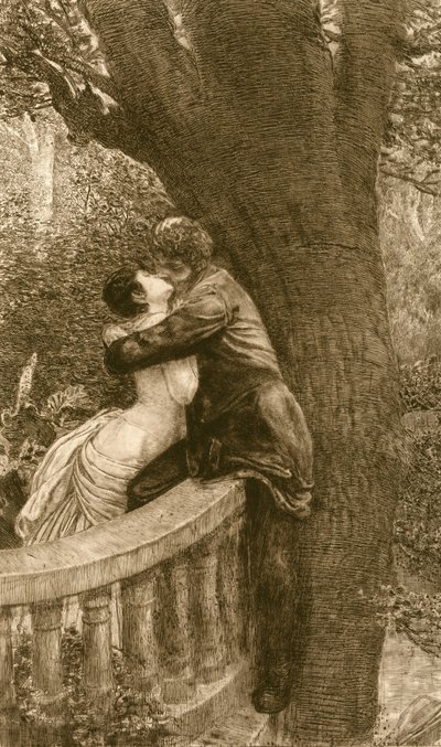 Kiss, från serien A Love, Opus X av Max Klinger