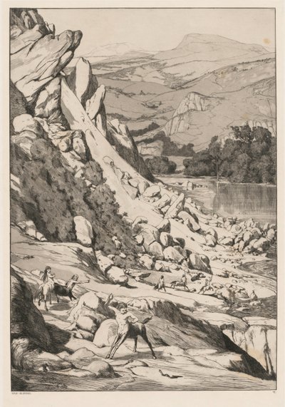Jordskred Opus IV, 6, 1881. av Max Klinger