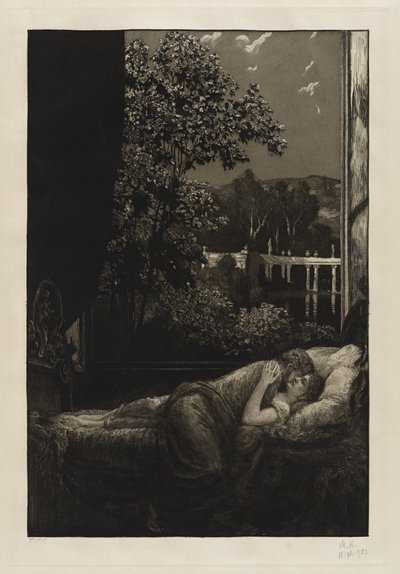 Natt (lycka) av Max Klinger