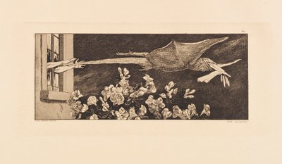 Opus VI, från Paraphrase on the Finding of a Glove, 1881. av Max Klinger