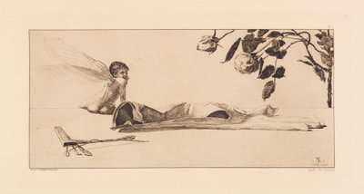 Opus VI, från Paraphrase on the Finding of a Glove, 1881. av Max Klinger