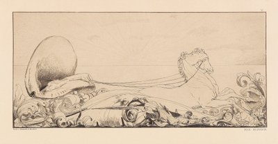 Opus VI, från Paraphrase on the Finding of a Glove, 1881. av Max Klinger