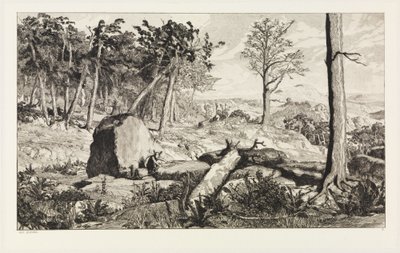 Simplicius i skogsödemarken (Intermezzi, opus IV, blad 10) av Max Klinger