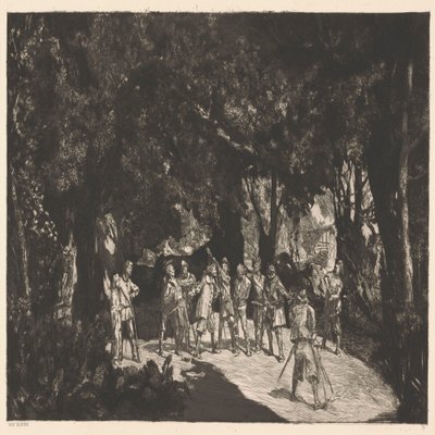 Simplicius bland soldaterna av Max Klinger