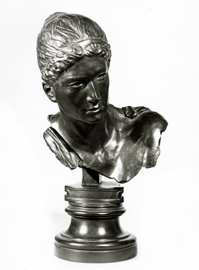 Cassandras huvud, ca 1895 (brons) av Max Klinger
