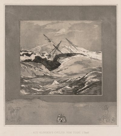 Här är Tode och Opus EE, 1889, nr. 3 . av Max Klinger