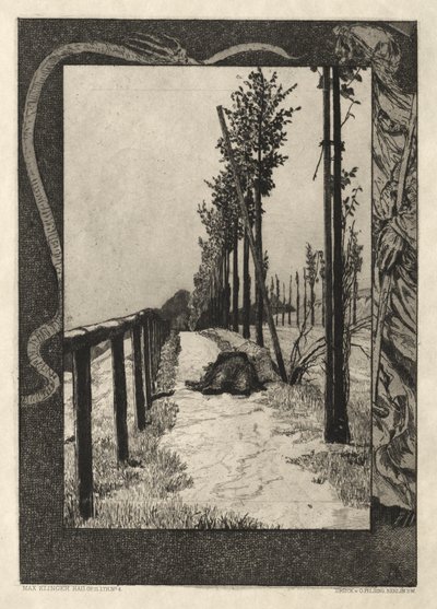 Här är Tode I, Opus I, 1889 nr. 4. av Max Klinger