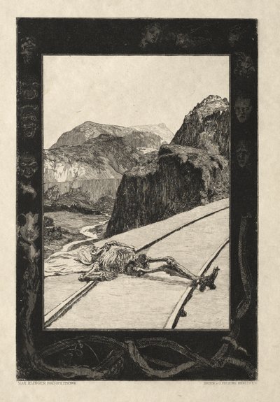 Här är Tode I, Opus I, 1889 nr. 8. av Max Klinger