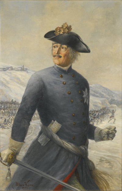 Leopold I, prins av Anhalt-Dessau 1676-1747, fältmarskalk i den preussiska armén av Max Korn