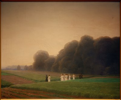 Gå nära Dessau-Großkühnau av Max Korn