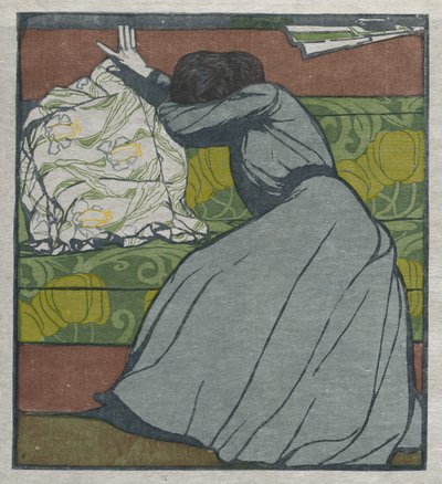 Kudden (Martha Kurzweil sitter på en divan) av Max Kurzweil