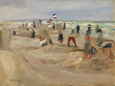 På stranden i Noordwijk av Max Liebermann