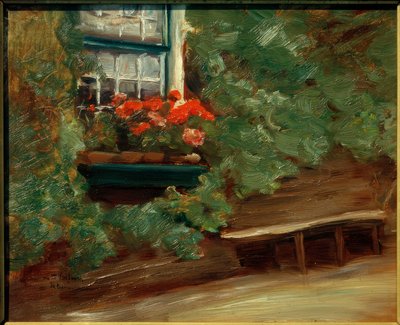 Vy över en holländsk bondgård av Max Liebermann