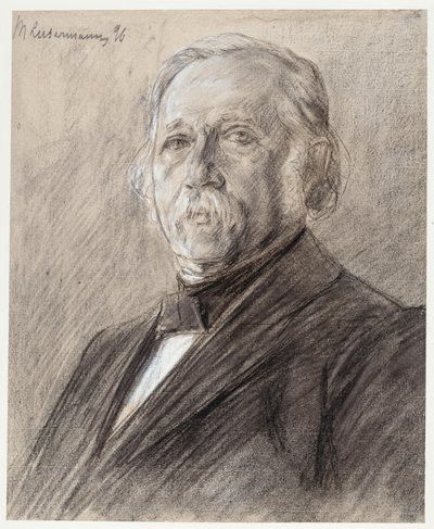Porträtt av Theodor Fontane av Max Liebermann