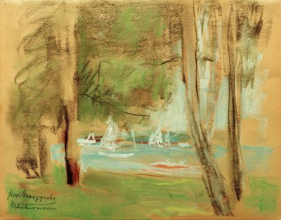 Båtar på Wannsee av Max Liebermann