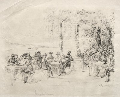 Café på Havel av Max Liebermann