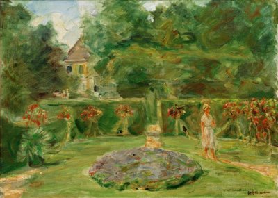 Rondellen i häckträdgården av Max Liebermann