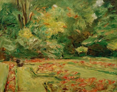Blomsterterrassen i Wannseeträdgården mot norr av Max Liebermann